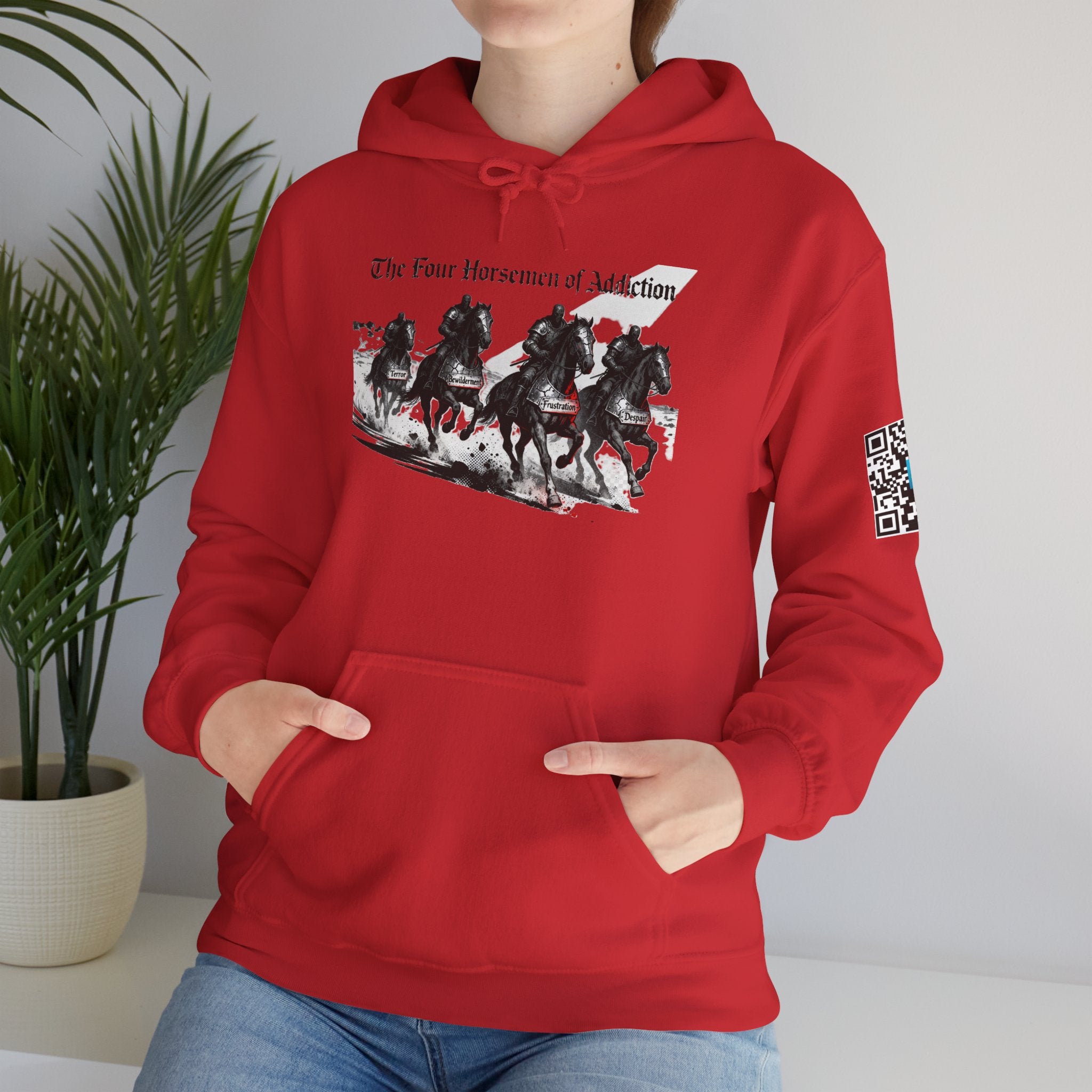 Hooded Sweatshirt - Four Horsemen of Addiction - Better Place with You