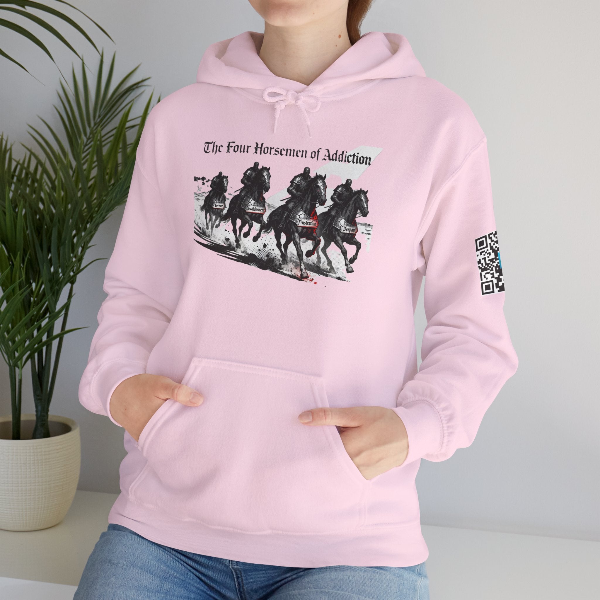 Hooded Sweatshirt - Four Horsemen of Addiction - Better Place with You