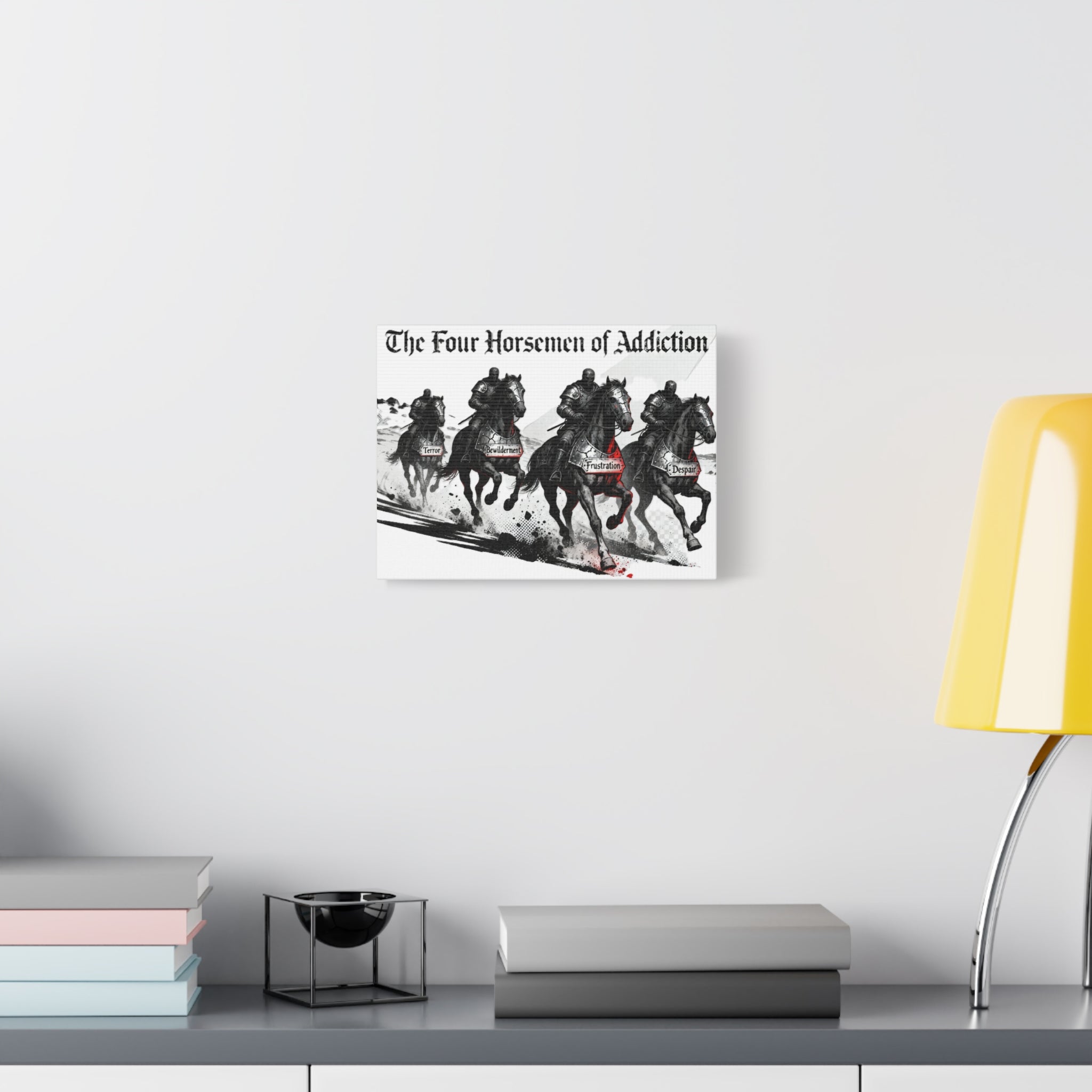Canvas Print - Four Horsemen of Addiction - Terror, Bewilderment, Frustration, Despair