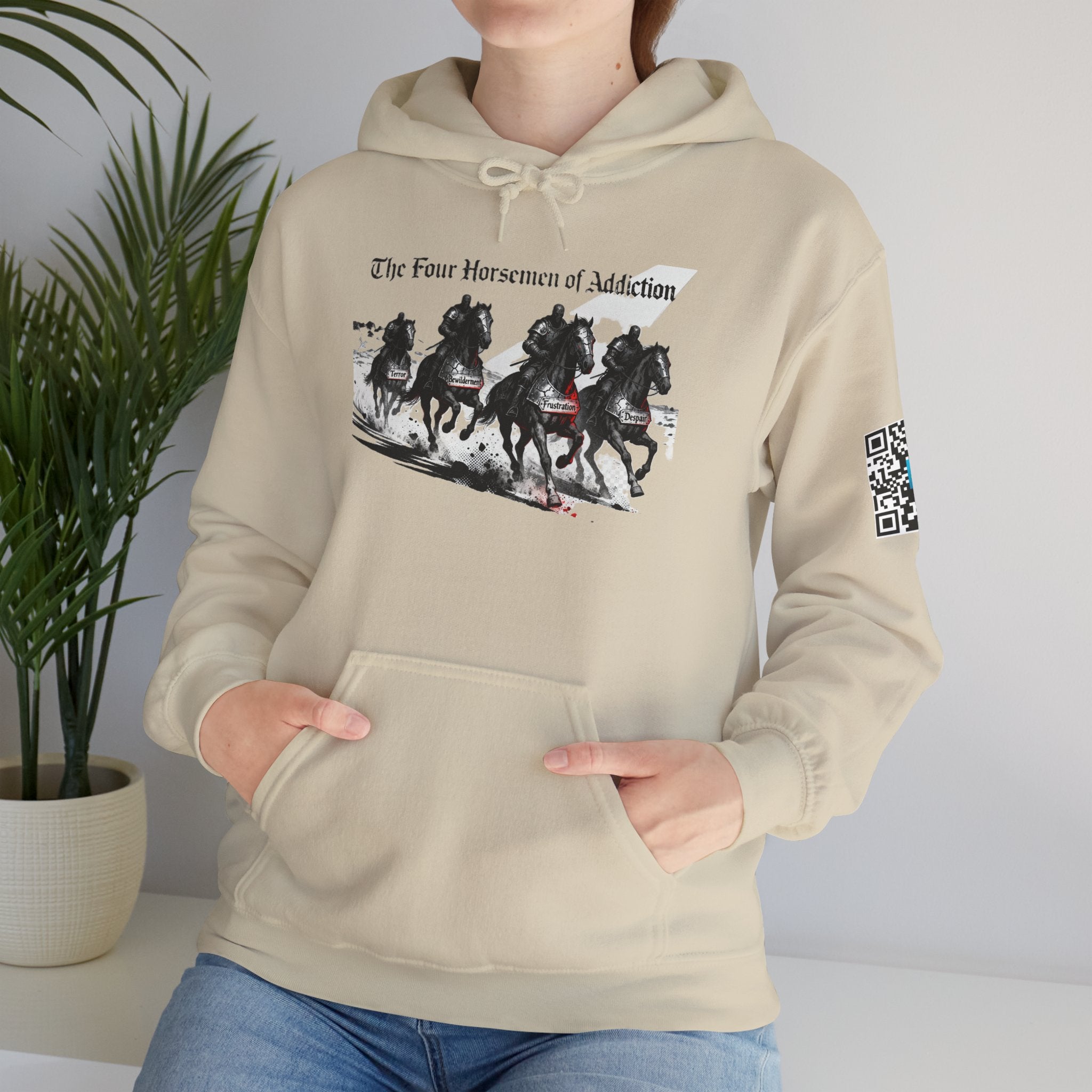 Hooded Sweatshirt - Four Horsemen of Addiction - Better Place with You