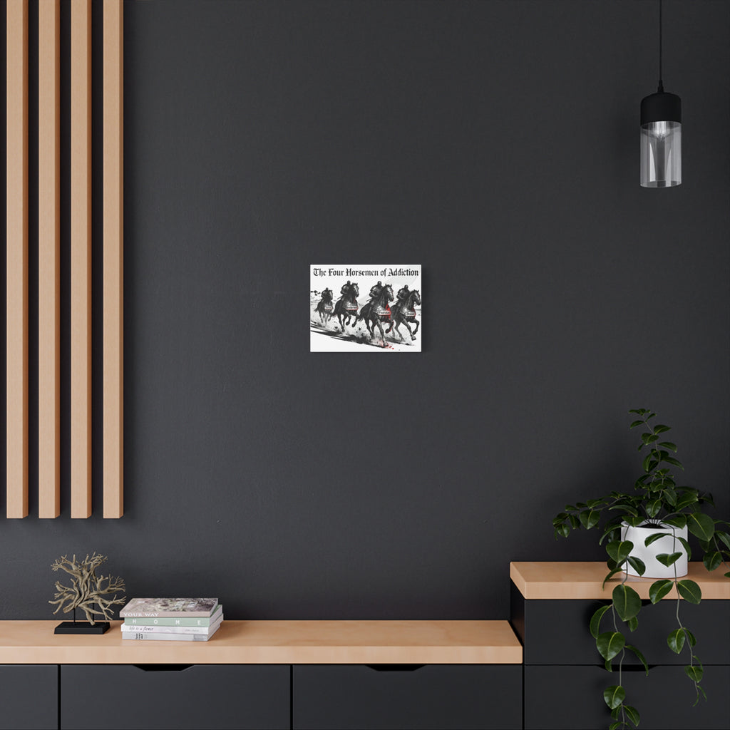 Canvas Print - Four Horsemen of Addiction - Terror, Bewilderment, Frustration, Despair