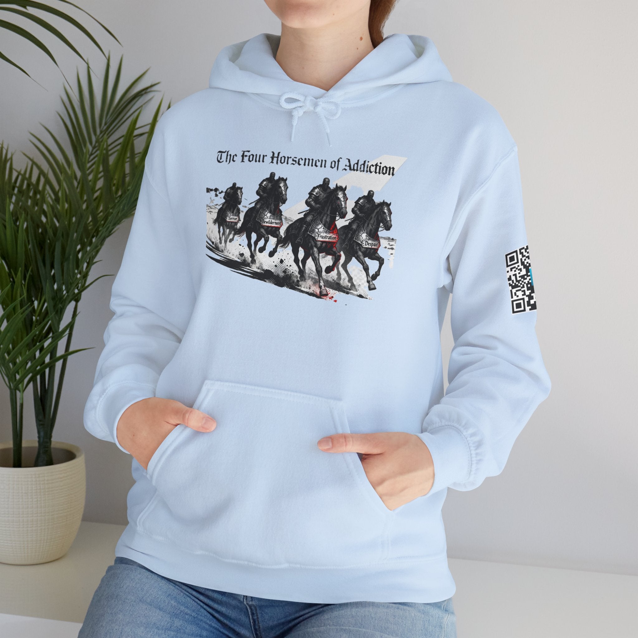 Hooded Sweatshirt - Four Horsemen of Addiction - Better Place with You