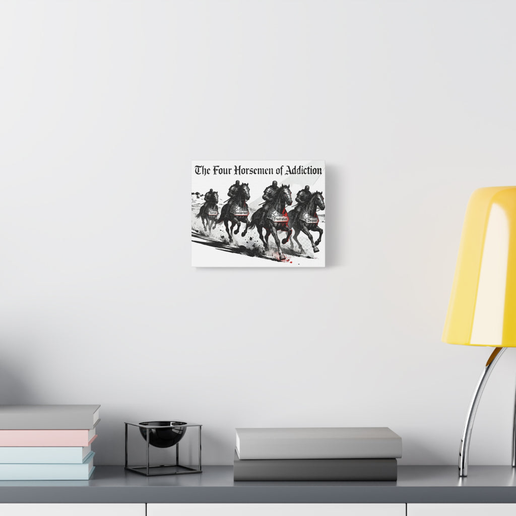 Canvas Print - Four Horsemen of Addiction - Terror, Bewilderment, Frustration, Despair