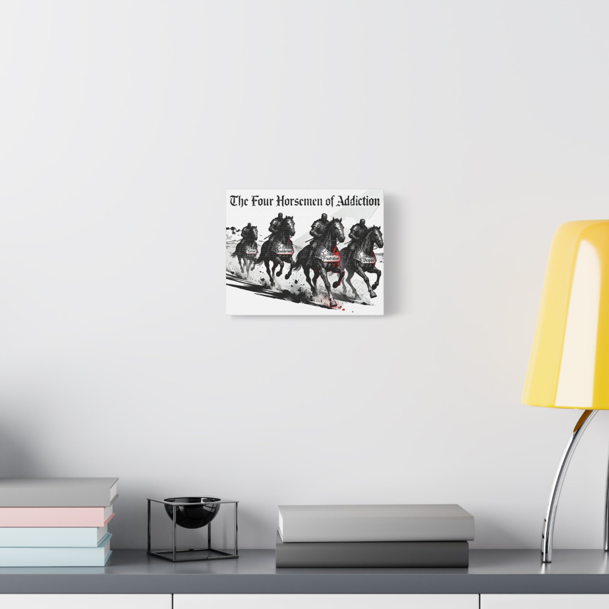 Canvas Print - Four Horsemen of Addiction - Terror, Bewilderment, Frustration, Despair