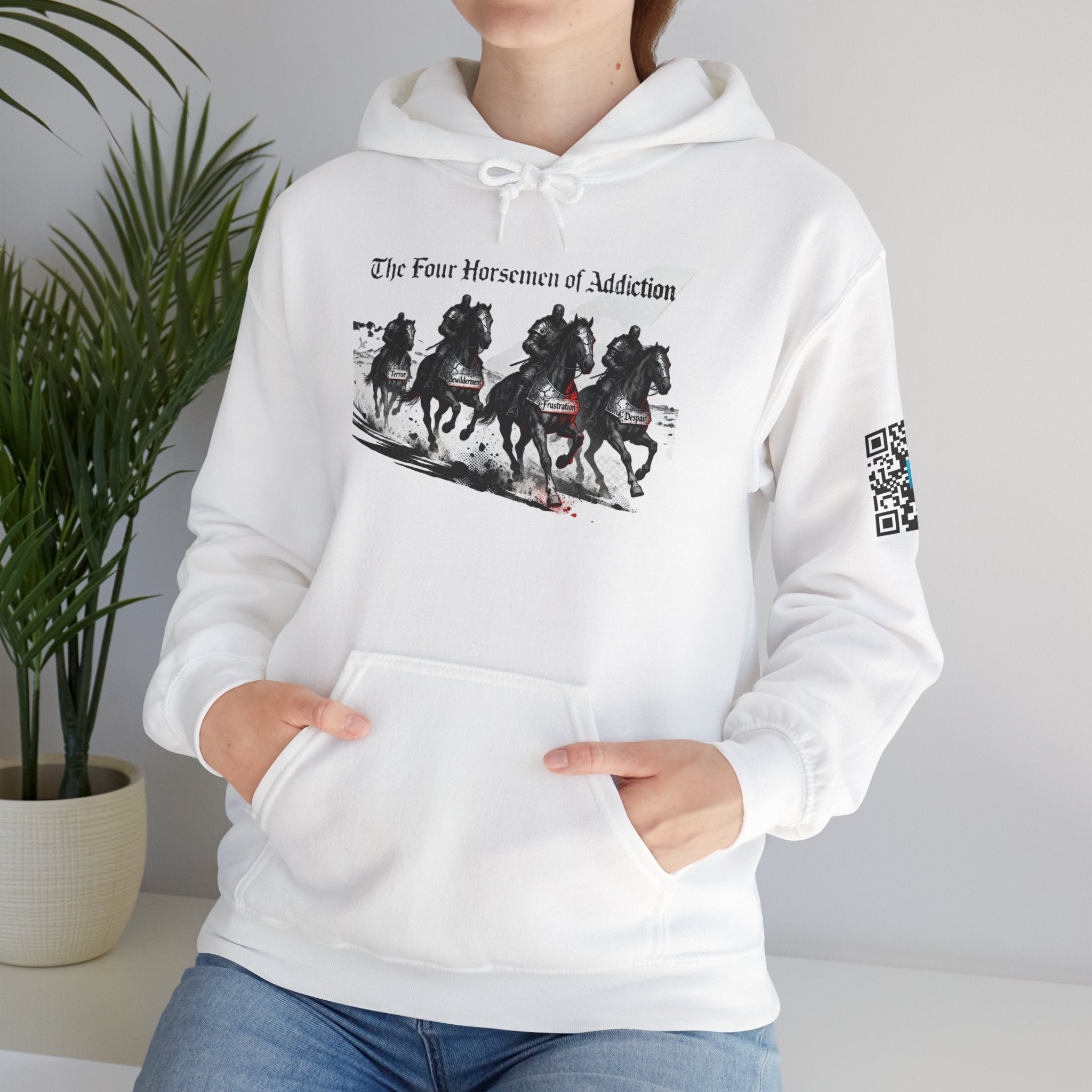 Hooded Sweatshirt - Four Horsemen of Addiction - Better Place with You