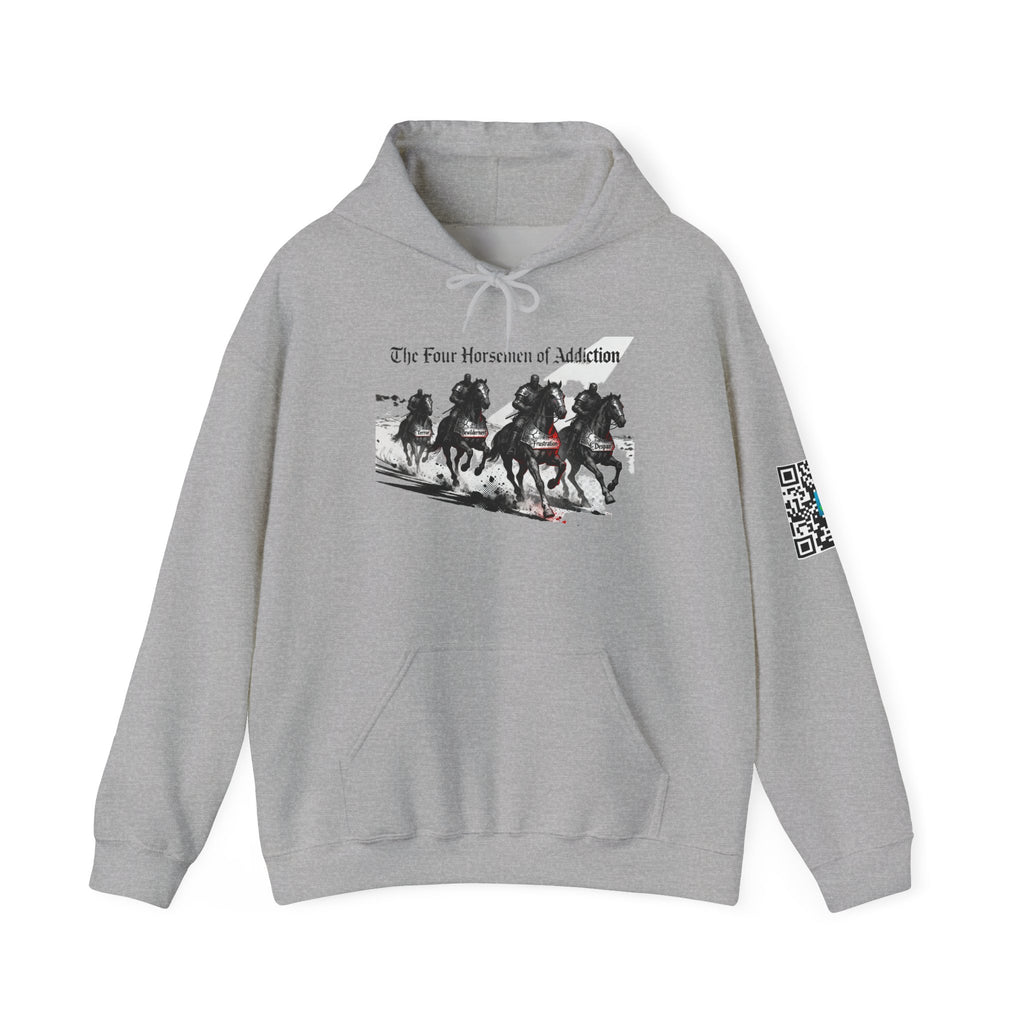 Hooded Sweatshirt - Four Horsemen of Addiction - Better Place with You
