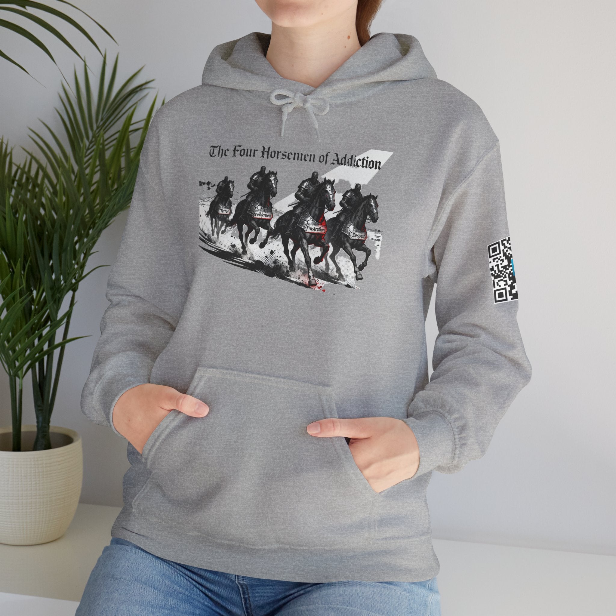 Hooded Sweatshirt - Four Horsemen of Addiction - Better Place with You